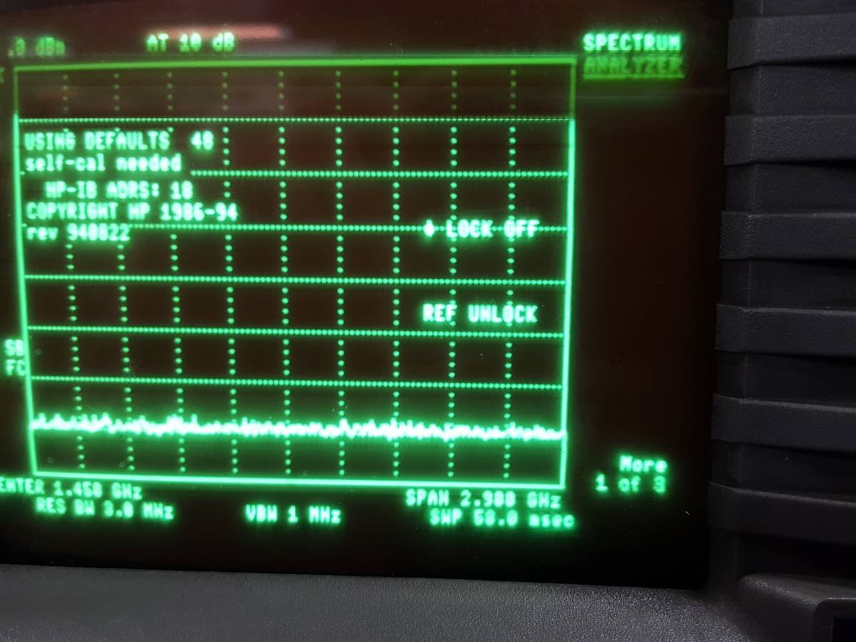 (NBC)「現状販売/As-is」HP 8594E スペクトラムアナライザ 9kHz～2.9GHz (1432)_画像6