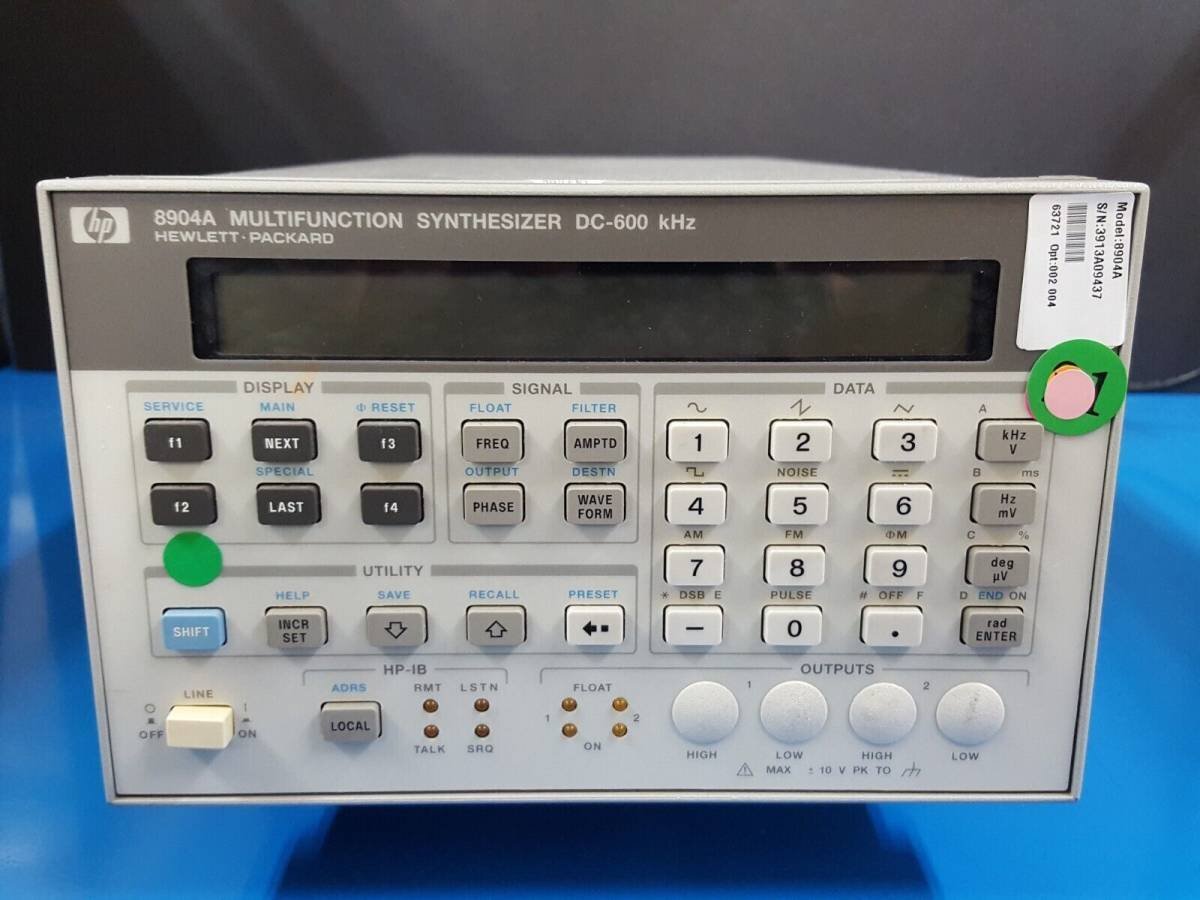 (NBC) HP 8904A function generator (Opt.002 004) DC - 600kHz Multifunction Synthesizer ( used 9437)