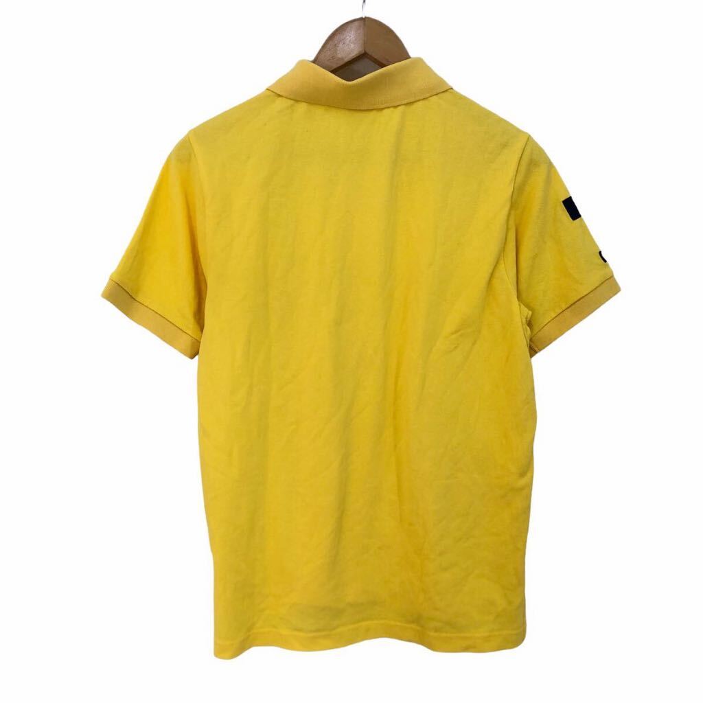 H720-21 良品 Champion チャンピオン 半袖 鹿の子 ポロシャツ シャツ トップス イエロー 黄色 メンズ M_画像5