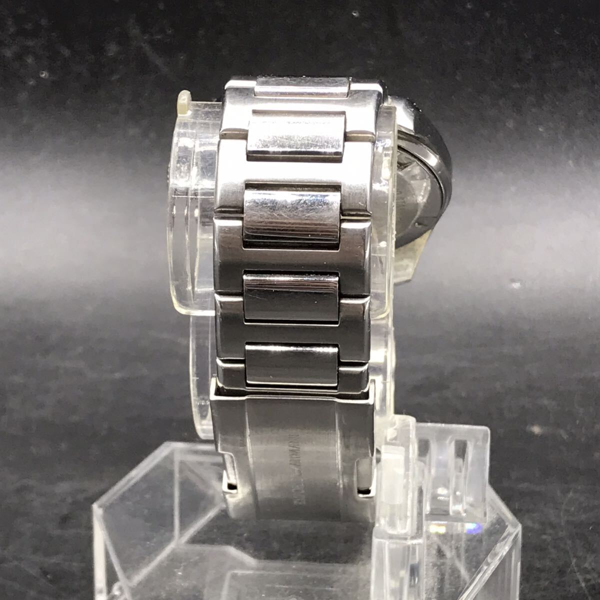 M463 電池交換済み EMPORIO ARMANI エンポリオアルマーニ メンズ 腕時計 AR-6007 QZ クオーツ クロノグラフ 稼働品 の画像5