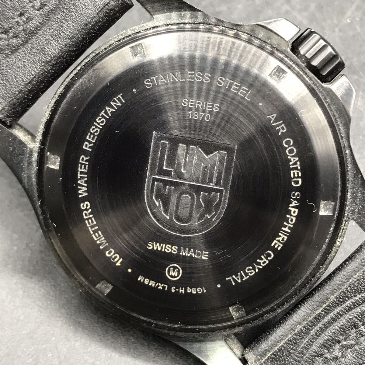 M484 電池交換済み LUMINOX ルミノックス 1870 アタカマ フィールド デイデイト メンズ 腕時計 QZ クォーツ 黒文字盤の画像9