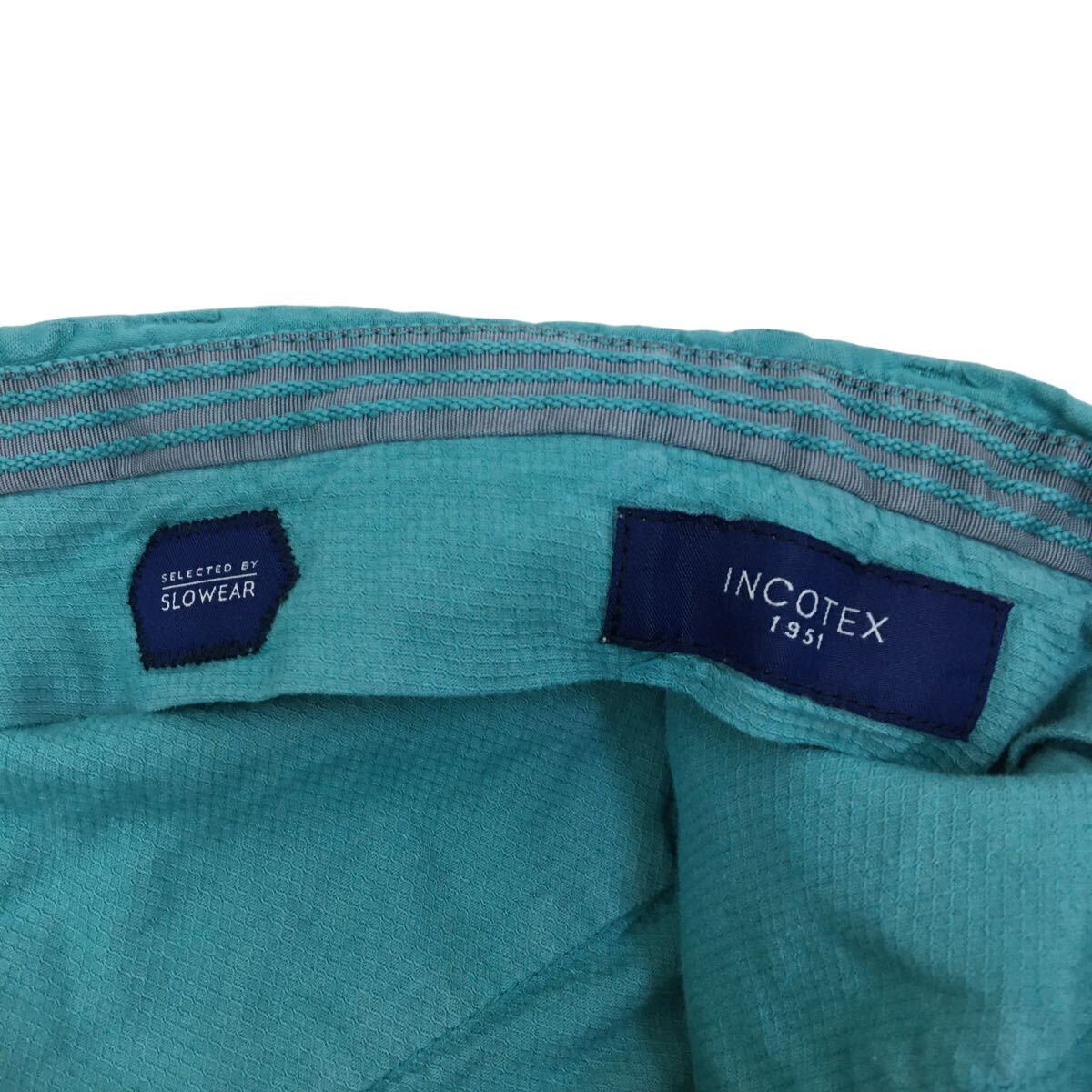 NC217 INCOTEX INCOTEX короткий хлеб шорты шорты низ укороченные брюки мужской 48 изумруд зеленый цветочный принт 