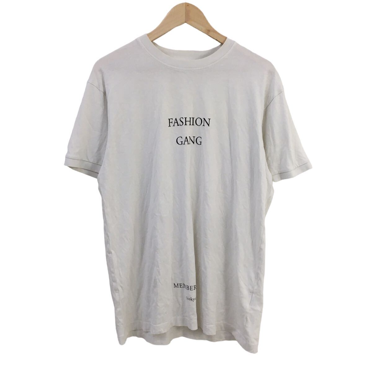 D532-⑥ イタリア製 IH NOM UH NIT インノミネイト 半袖 Tシャツ トップス プルオーバー クルーネック 綿100% ホワイト メンズ L_画像4