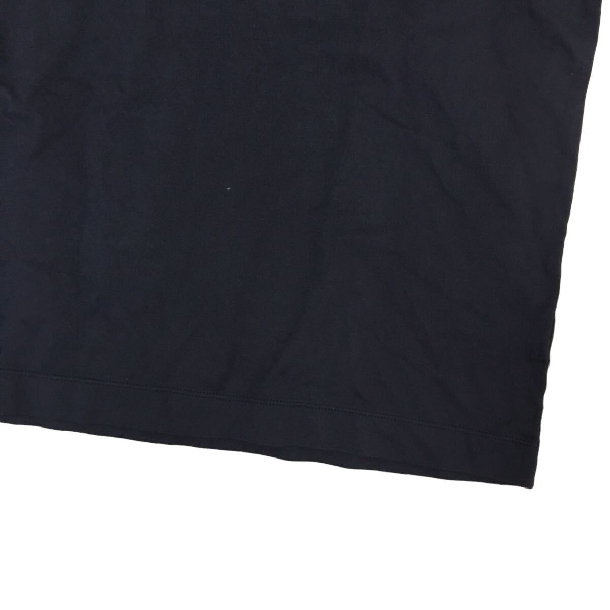 ND175-15 日本製 UNITED ARROWS ユナイテッドアローズ 半袖 Tシャツ トップス プルオーバー クルーネック コットン 綿100% 黒系 メンズ L_画像3