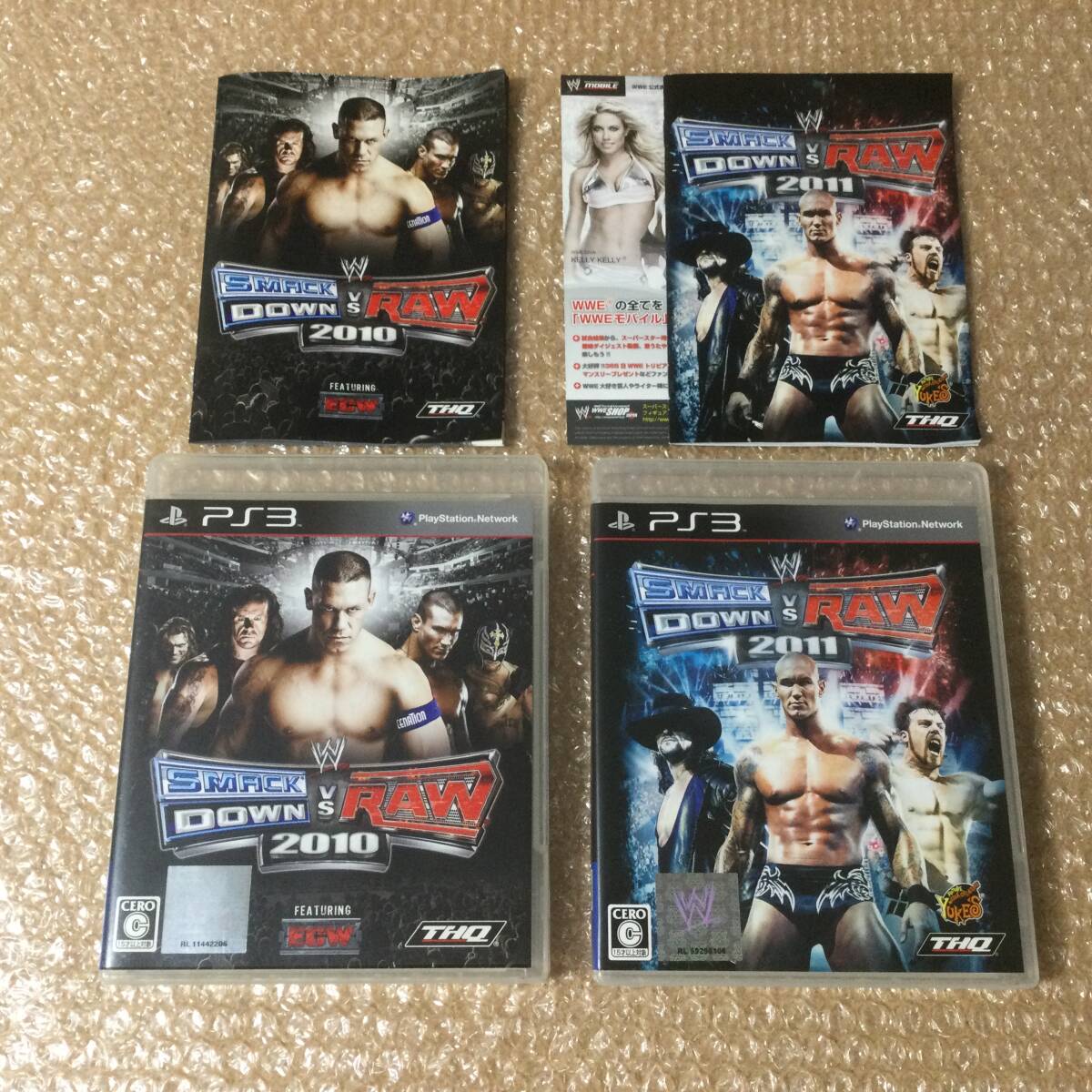 PS3 WWE SMACKDOWN VS RAW 2010 2011 【2本】エキサイティングプロレス 送料310_画像1