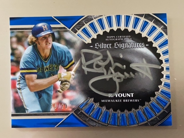 2023 Topps Five Star Silver Signatures Blue #SSRY Robin Yount 18/20の画像1