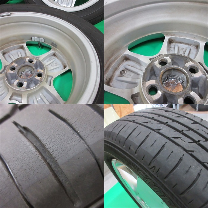 希少 トヨタ シエンタ純正 185/60R15 2021年夏タイヤ 60%-80%山 4本 4穴PCD100 5.5JJ +33 ポルテ シエンタ純正アルミホイール 中古新潟_画像8