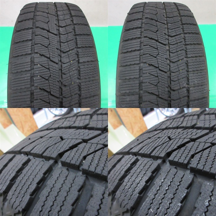 極上 カローラスポーツ 205/50R17 冬用2023年超バリ山スタッドレス 90%-95%山 トーヨー GIZ2 4本 5穴PCD100 7J +45 インプレッサ 中古新潟_画像9