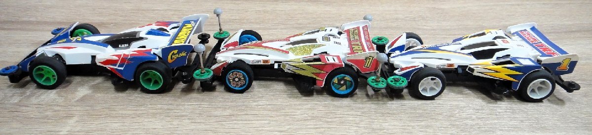 【組立済】TAMIYA タミヤ 1/32 フルカウルミニ四駆 No.12/17①、17② スーパーTZシャーシ 3点セット まとめ_画像7