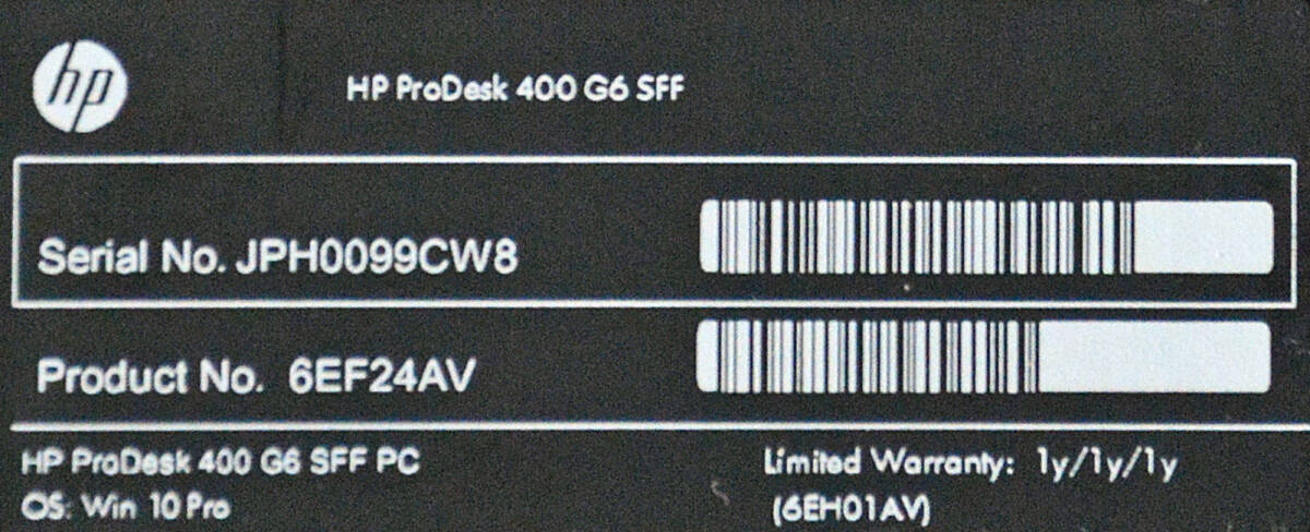 HP ProDesk 400 G6 SFF, SSD 高速起動, Core i5 8500 3.0-4.1GHz / Wifi, PC4 16GB, NVMe SSD 256GB, HDD 1TB / Windows 11 Pro 64bitの画像8