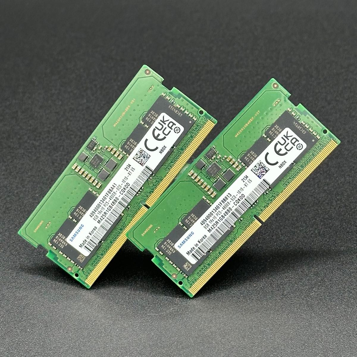 SAMSUNG 16GB(8GBx2個) PC5-4800B 1Rx16 DDR5 SO-DIMM ノートPC