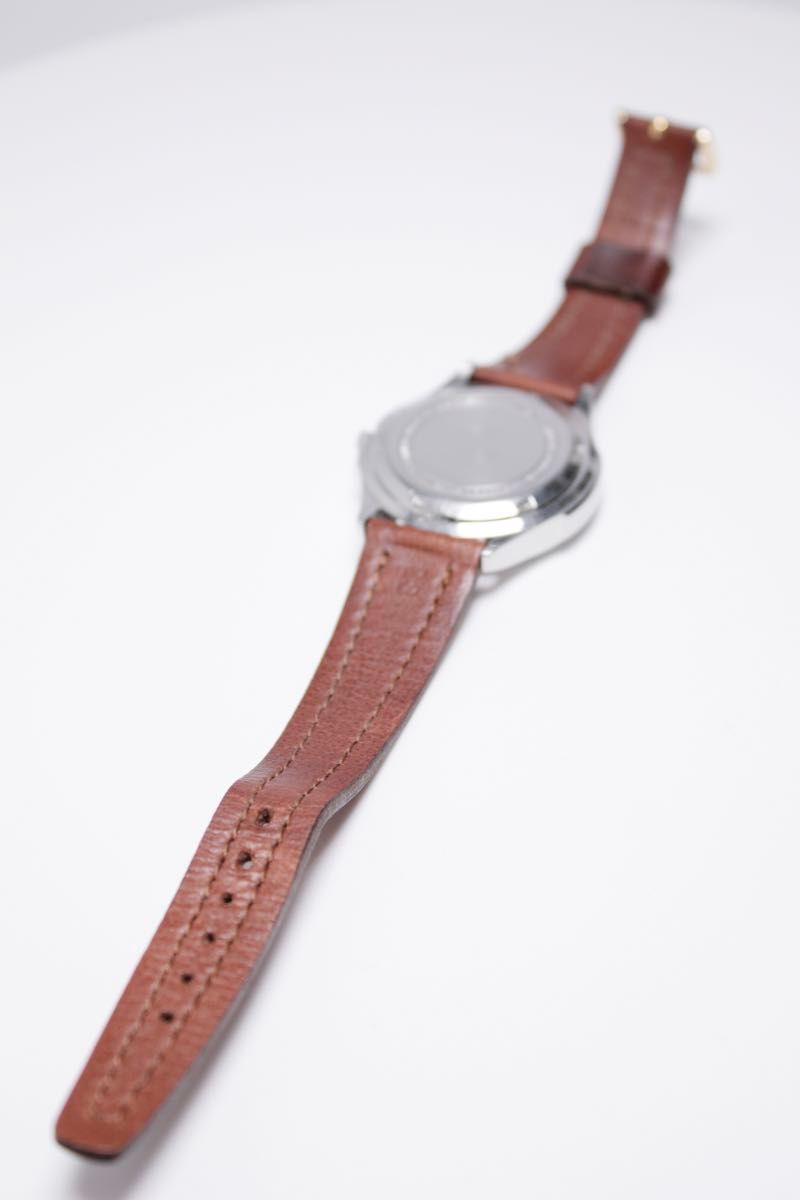 【RICOH】リコー QUARTZ ATRANTA 腕時計 シルバーケース／ブラウン文字盤 高野時計 アンティーク 動作品