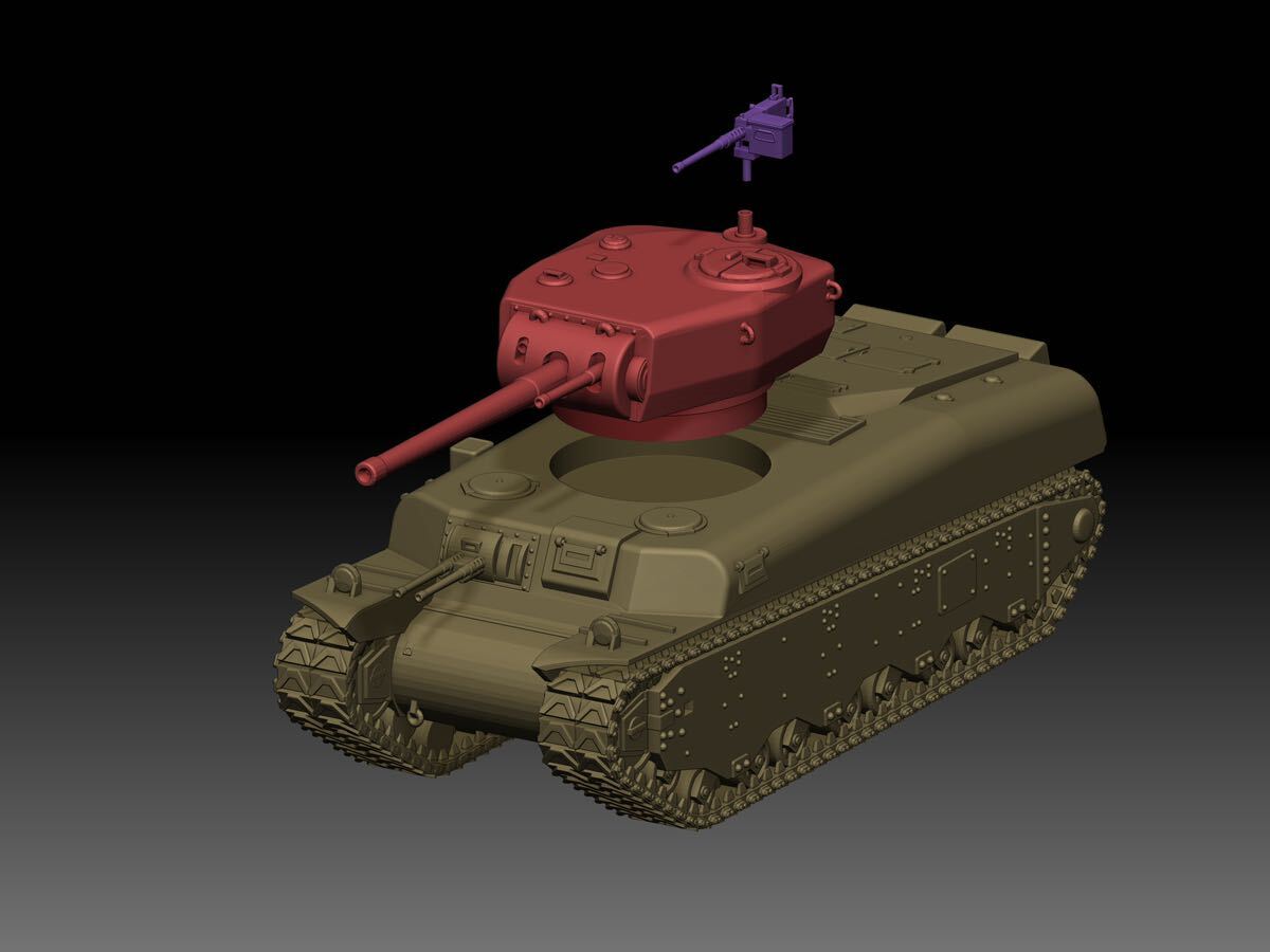 1/72 レジンキット　未塗装 WWⅡ アメリカ軍　M6 重戦車　【同梱可能】240415_画像4