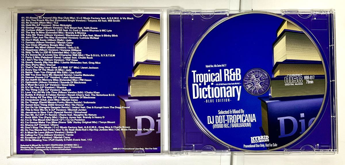 CD　Tropical R&B Dictionary BLUE EDITION 洋楽　オムニバス 帯付き　Hybrid Rec. MIX Series vol,17_画像2