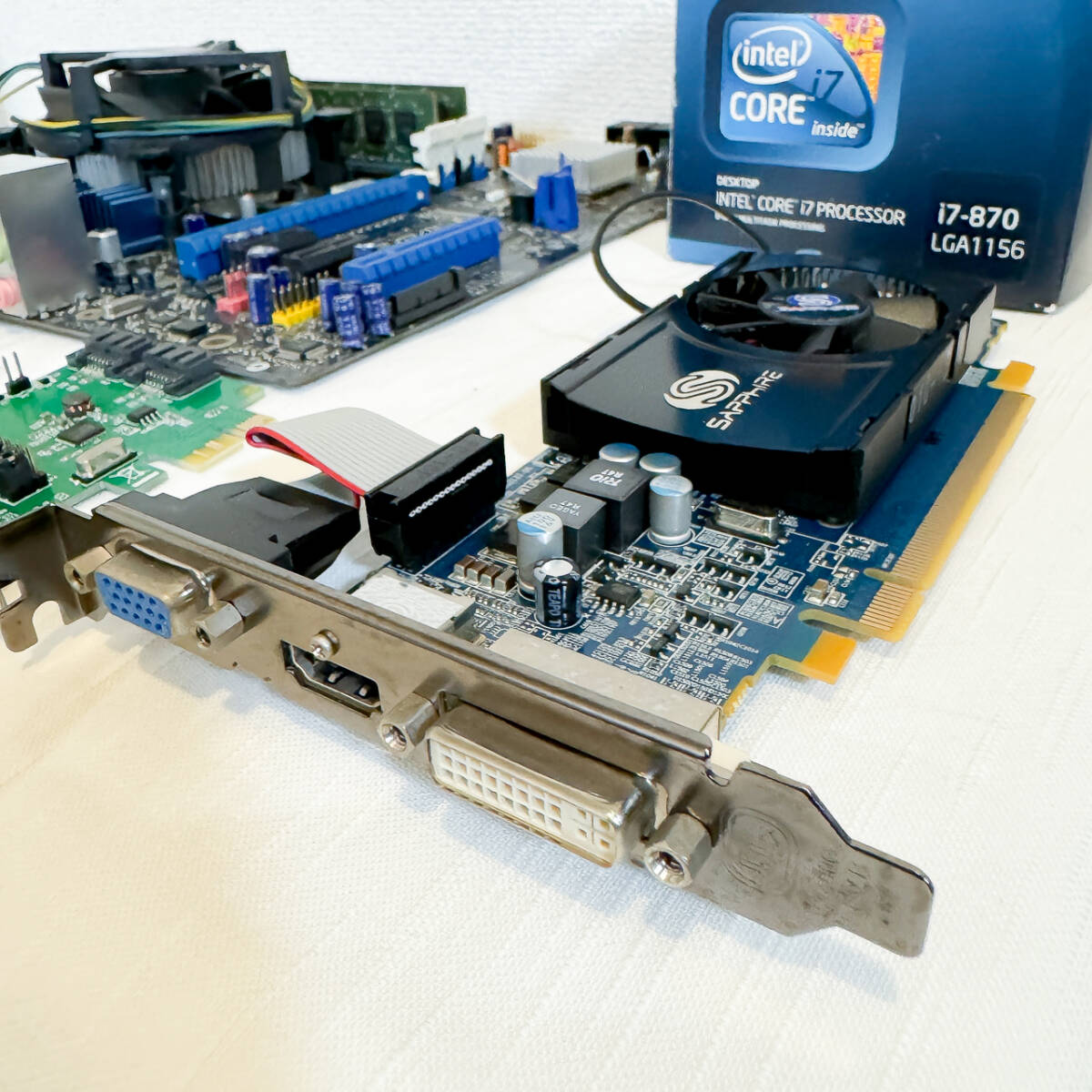 セット マザーボード Intel Extreme DP55SB CPU intel core i7 870 メモリ8GB グラフィックボード HD5500の画像2