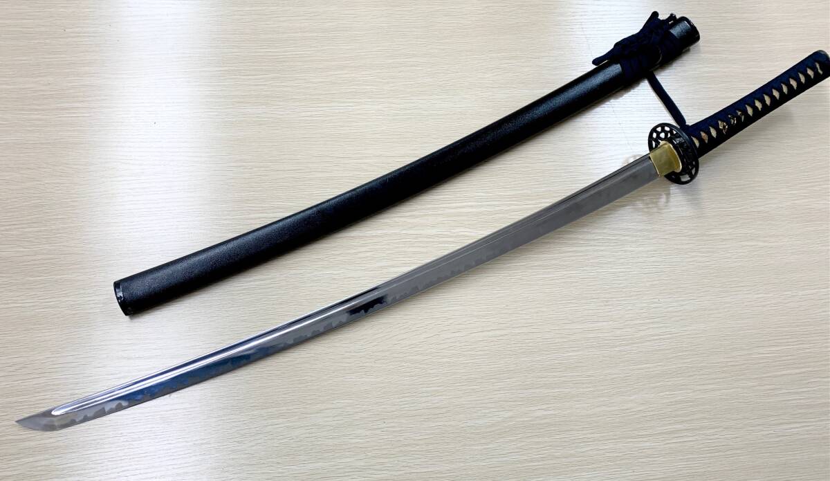 【7392】模造刀 レプリカ インテリア 置物 オブジェ 武具 日本刀 コレクション レトロ 鞘 和風 の画像1