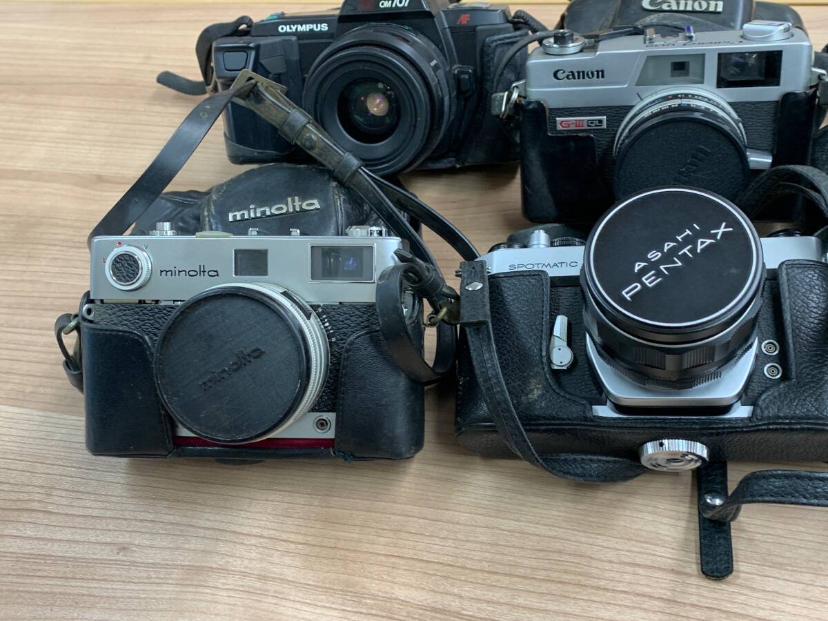 【7388】カメラおまとめ！ Canon キャノン YASHICA ヤシカ ASAHI アサヒ SPOTMATIC minolta ミノルタ 等 フィルムカメラ コレクションの画像3