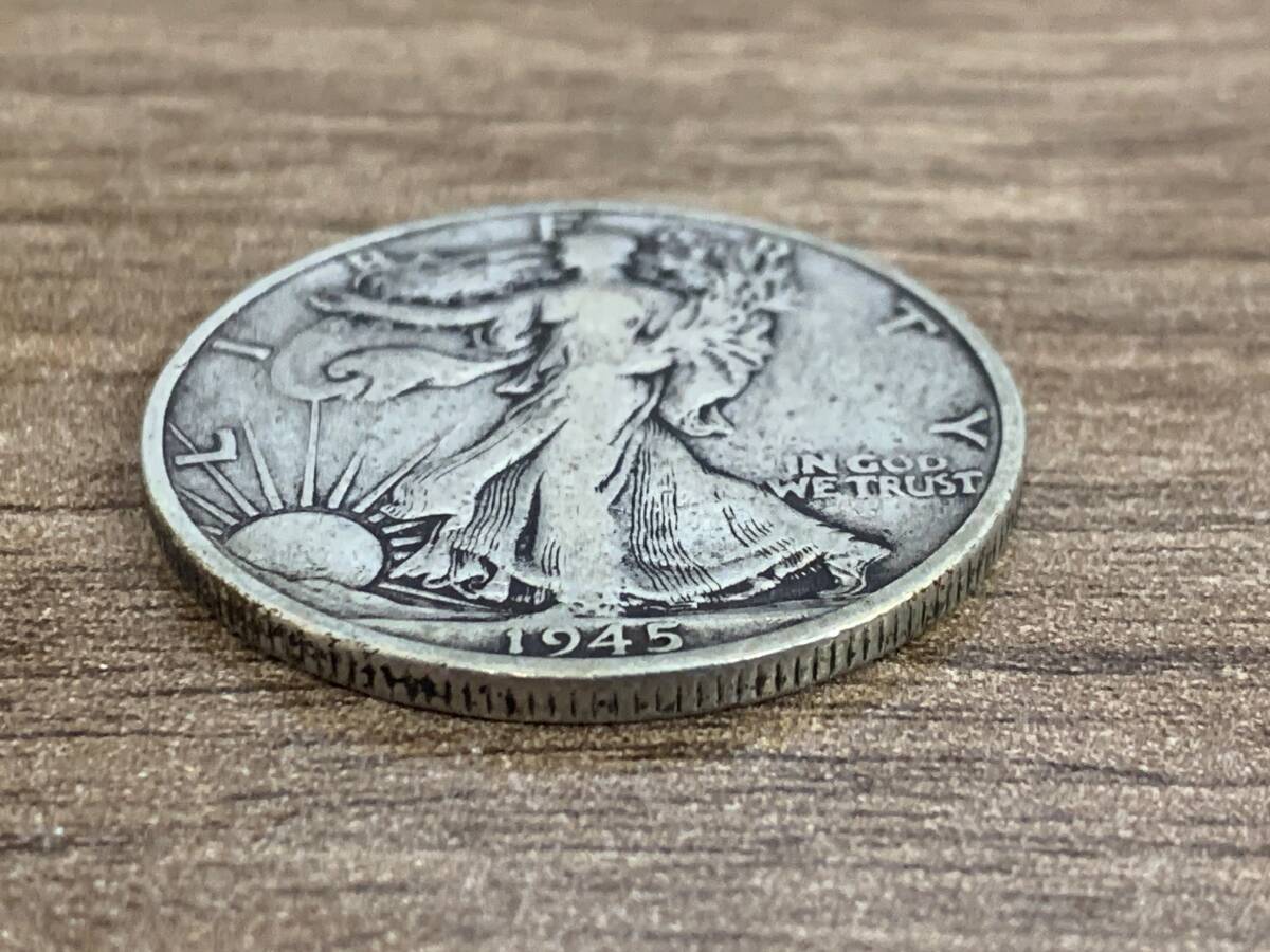 【7545.05】アメリカ 古銭 硬貨 コイン LIBERTY リバティ ウォーキングリバティ ハーフダラー ヴィンテージ 古銭 コレクションの画像3