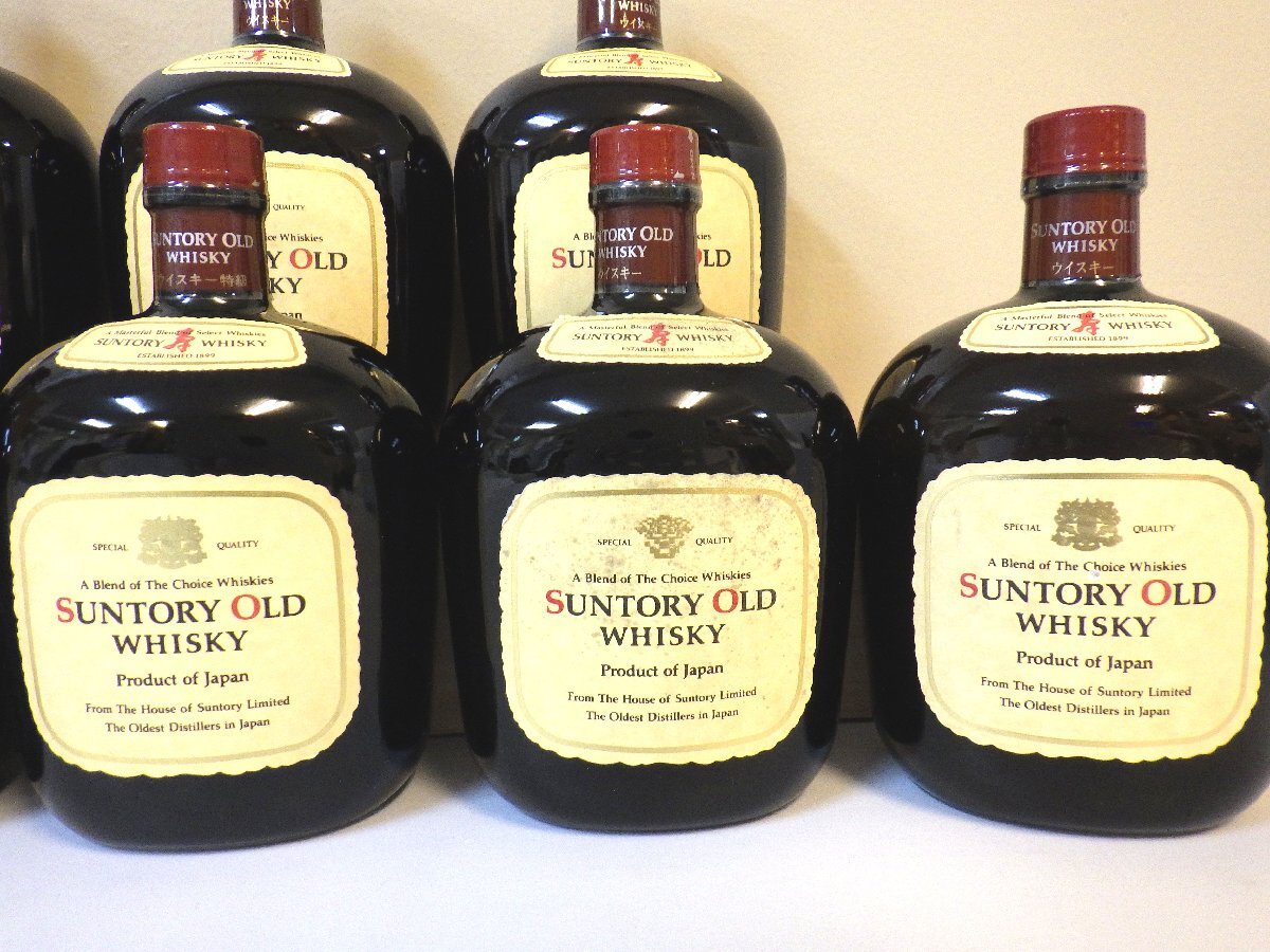 【東京都内限定】 古酒 未開栓 10本セット SUNTORY OLD WHISKY サントリー オールド ウイスキー 国産 750-760ml 43% B3922szの画像3