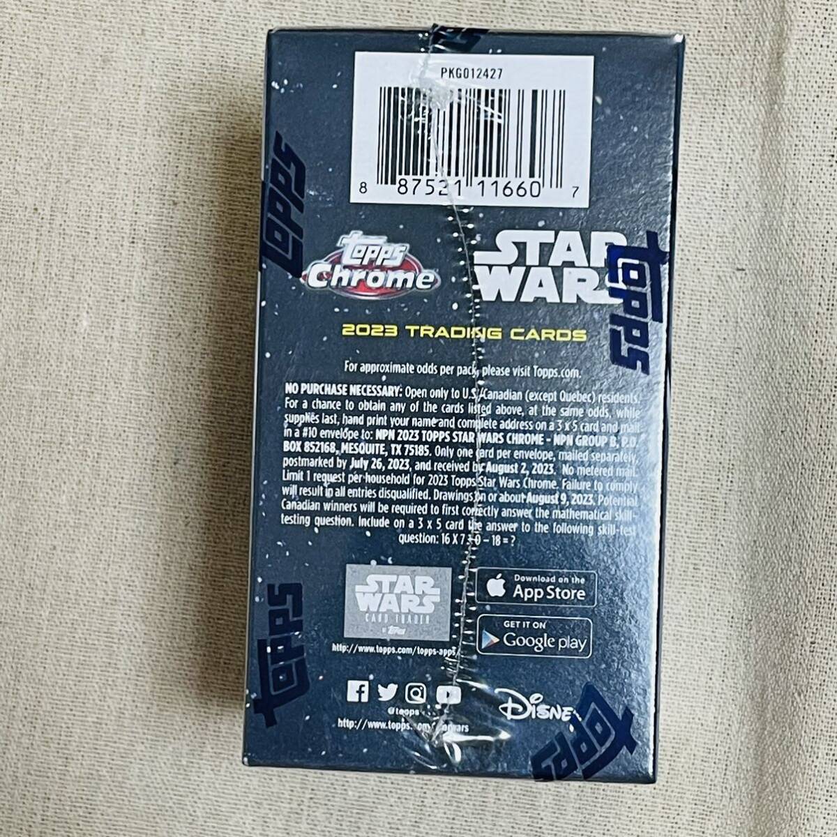 新品送料無料　STAR WARS CHROM 2023 TRADING CARDS BOX スターウォーズ　クローム　トレーディングカードボックス