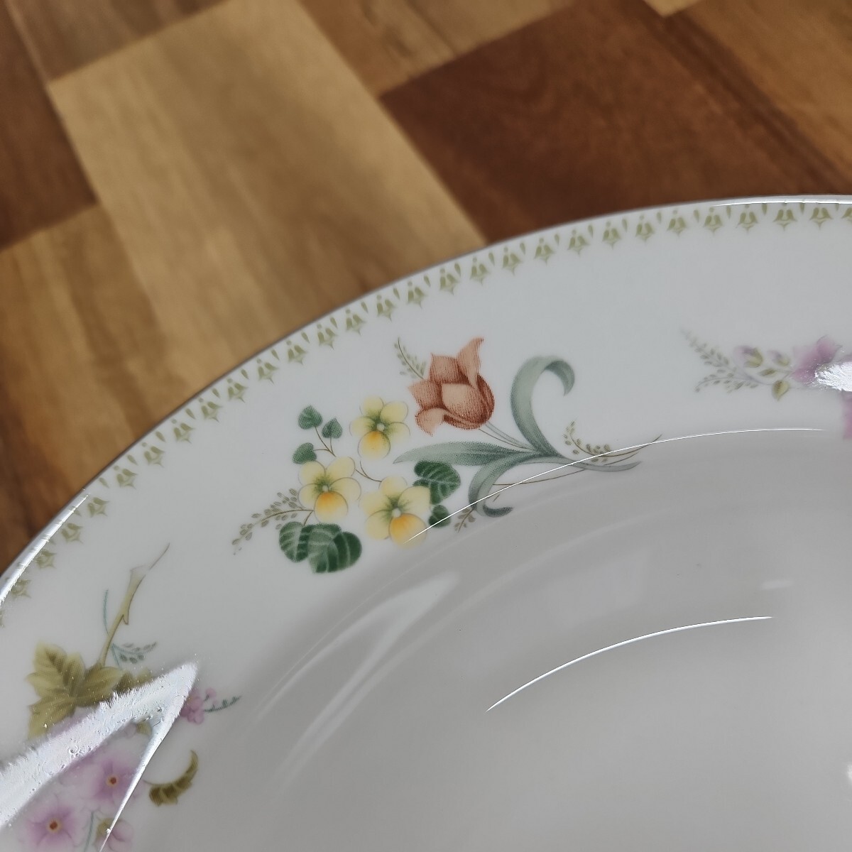  Wedgwood 英国製　ウェッジウッド Mirabelle ミラベル スープ皿花柄 　アンティーク食器　 ヴィンテージ_画像3