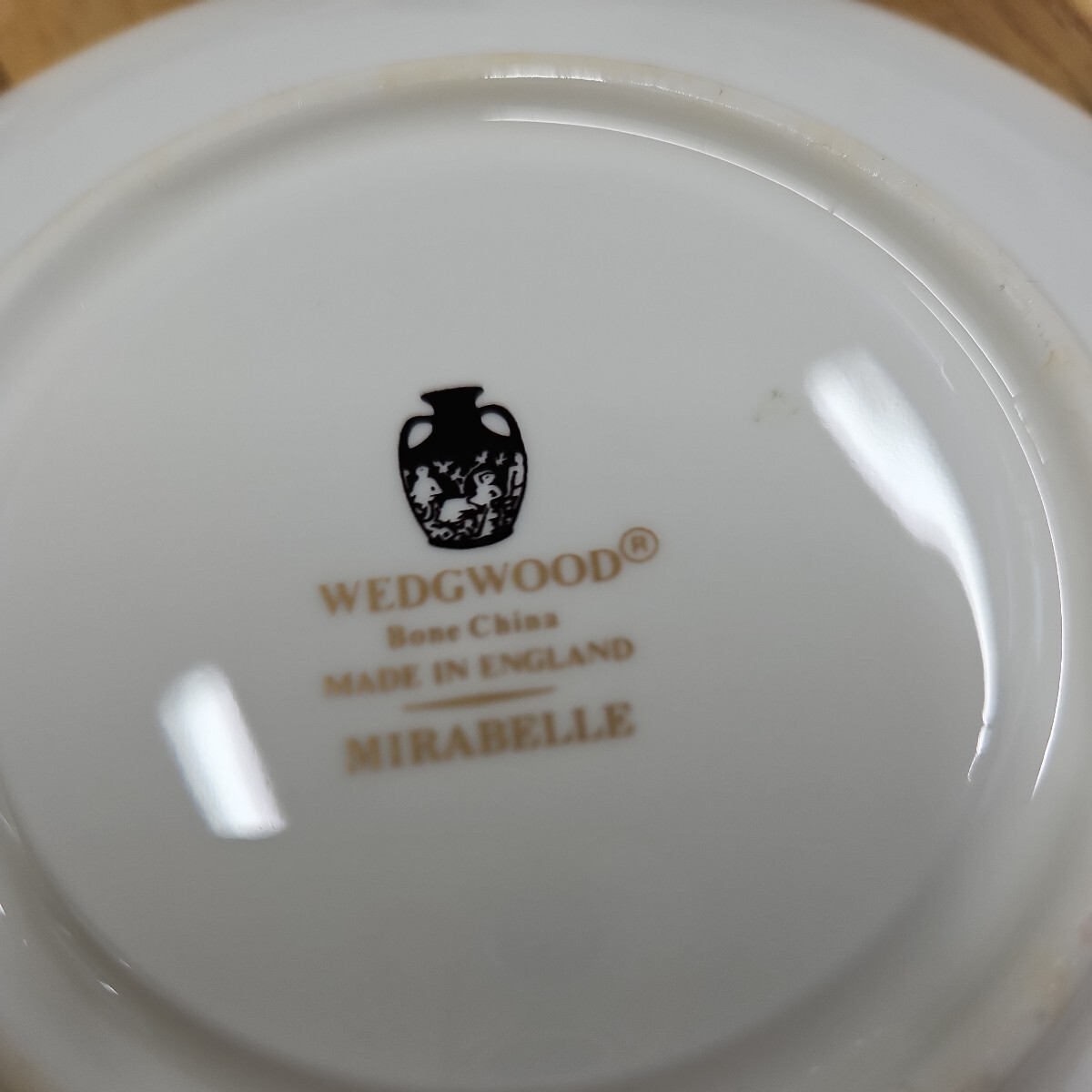 Wedgwood 英国製 ウェッジウッド Mirabelle ミラベル ティーカップ ソーサー 花柄 コーヒーカップ アンティーク食器  ヴィンテージの画像7
