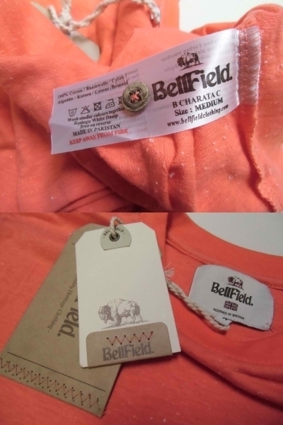  new goods free shipping Bellfield bell field one Point T-shirt 