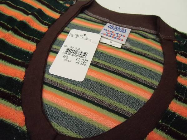  new goods US RAGS US rug Spy ru border T-shirt made in USA M