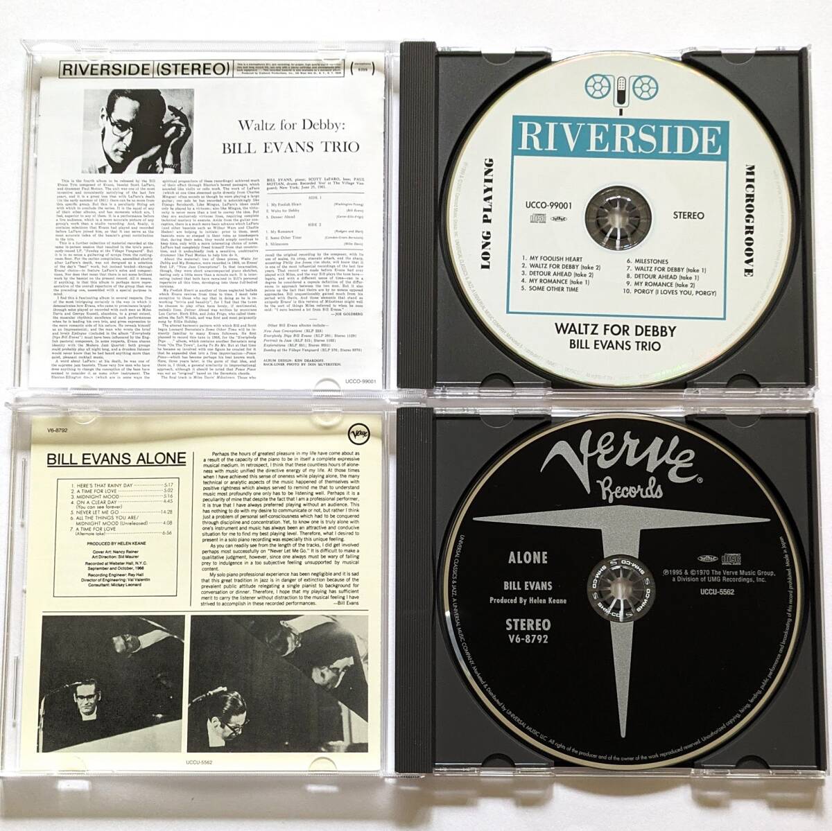 BILL EVANS ビル・エヴァンス 国内盤CD 6枚セット/ジム・ホール/2CDベスト盤/Waltz for Debby/アローン+2/シンフォニー・オーケストラの画像10