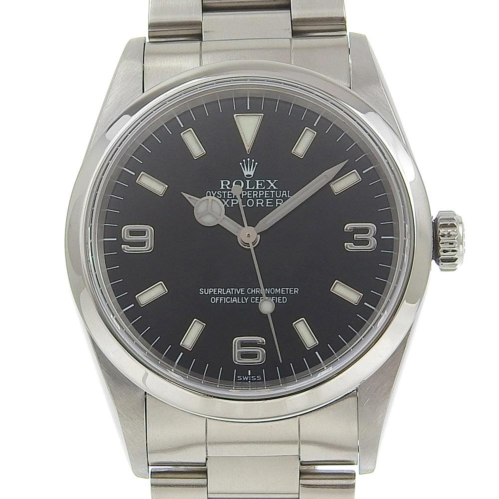 ROLEX ロレックス エクスプローラー1 14270 腕時計 SS 自動巻き メンズ 黒文字盤【H131524651】中古_画像1