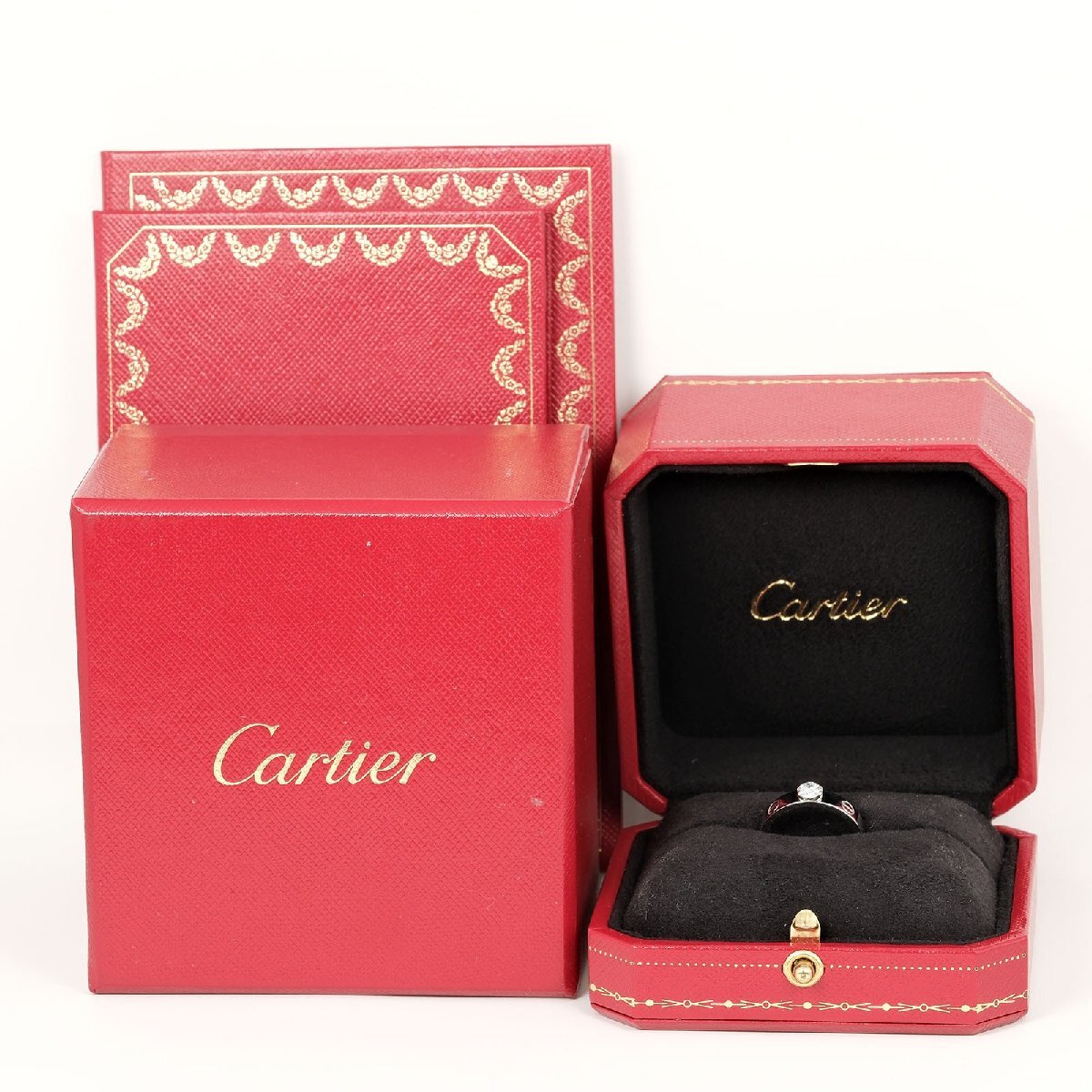 カルティエ CARTIER ラブ ソリテール 9号 リング 指輪 0.27ct VVS1/F/2EX/VG K18 WG ホワイトゴールド ダイヤモンド【I132124010】中古_画像10