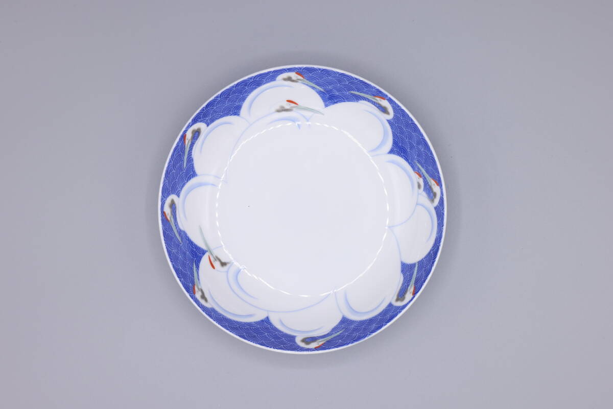 004 香蘭社、小皿、直径14.5cm、5枚、中古の画像4