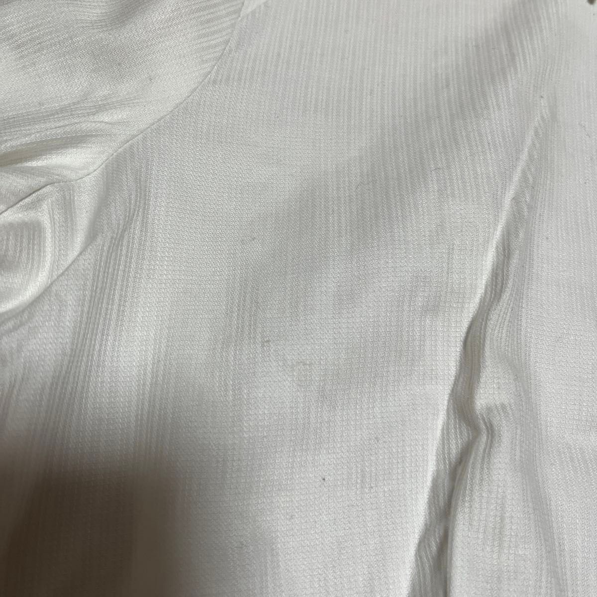 白 シャツ トップス ホワイト 半袖シャツ 半袖 コットン　綿100% しまむら　レディース　オフィス　制服　9号