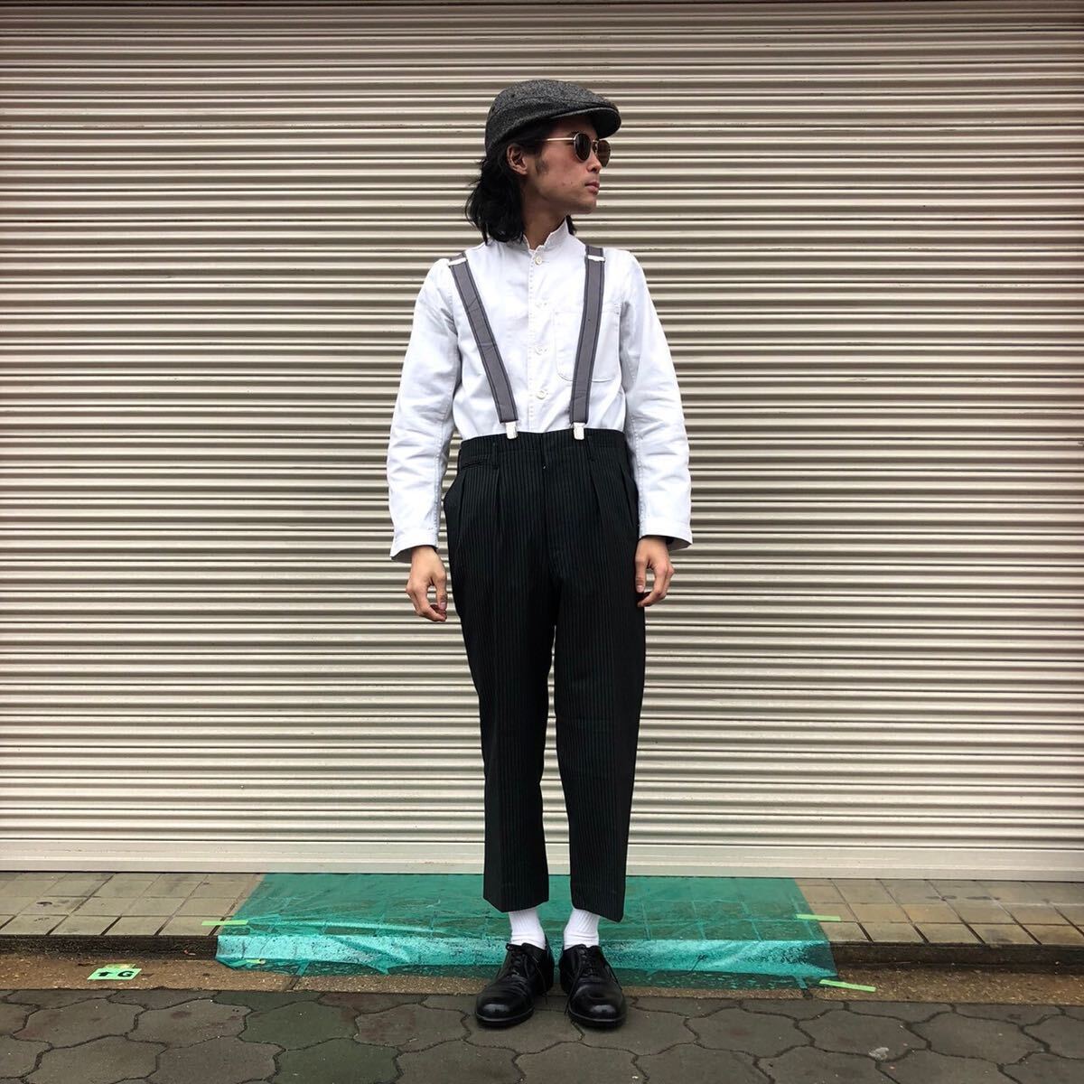 50s 60s 国産 Vintage ヴィンテージ ウール ストライプ ドレス 50s 60s 国産 Vintage ヴィンテージ ウール ストライプ ドレス