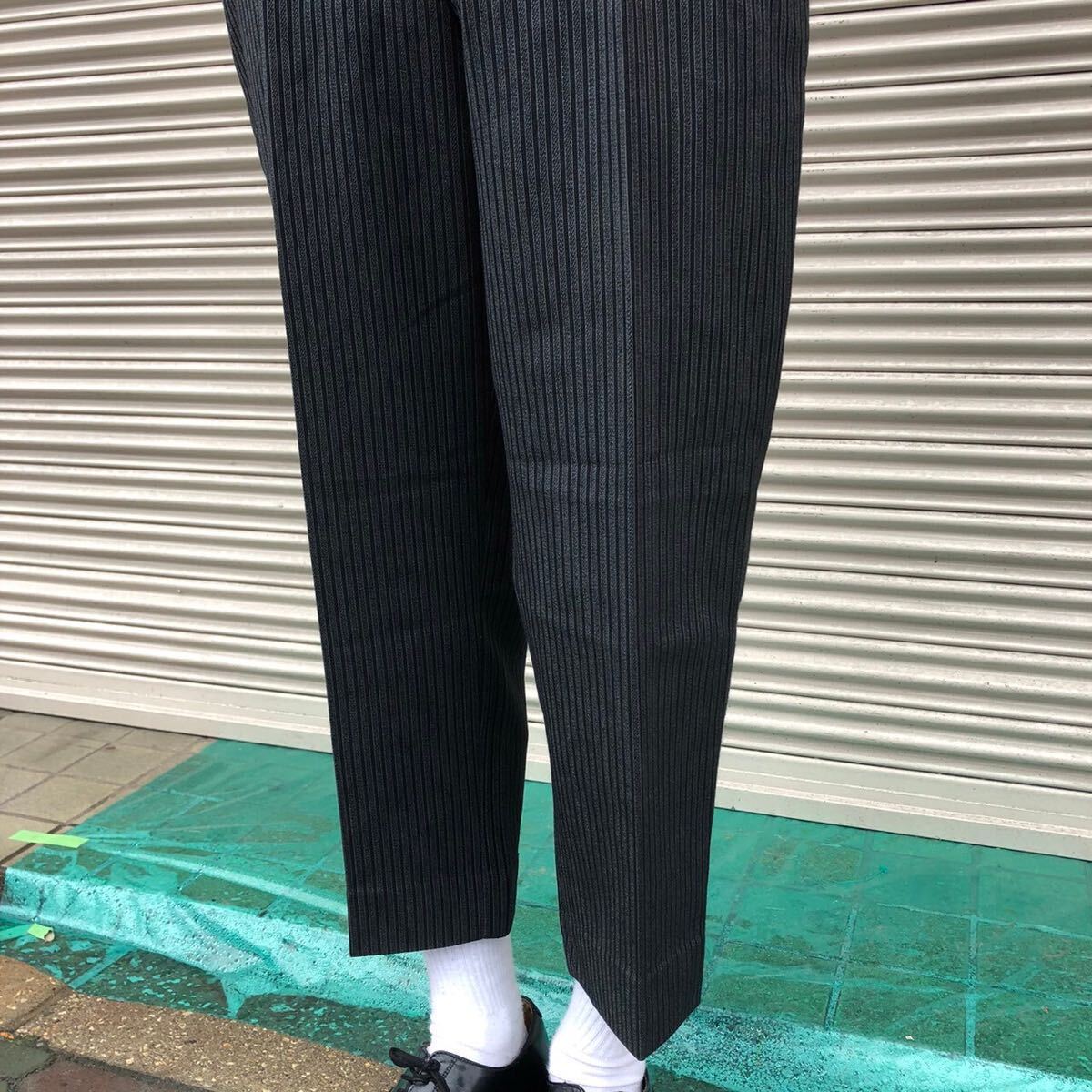 50s 60s 国産 Vintage ヴィンテージ ウール ストライプ ドレス 50s 60s 国産 Vintage ヴィンテージ ウール ストライプ ドレス