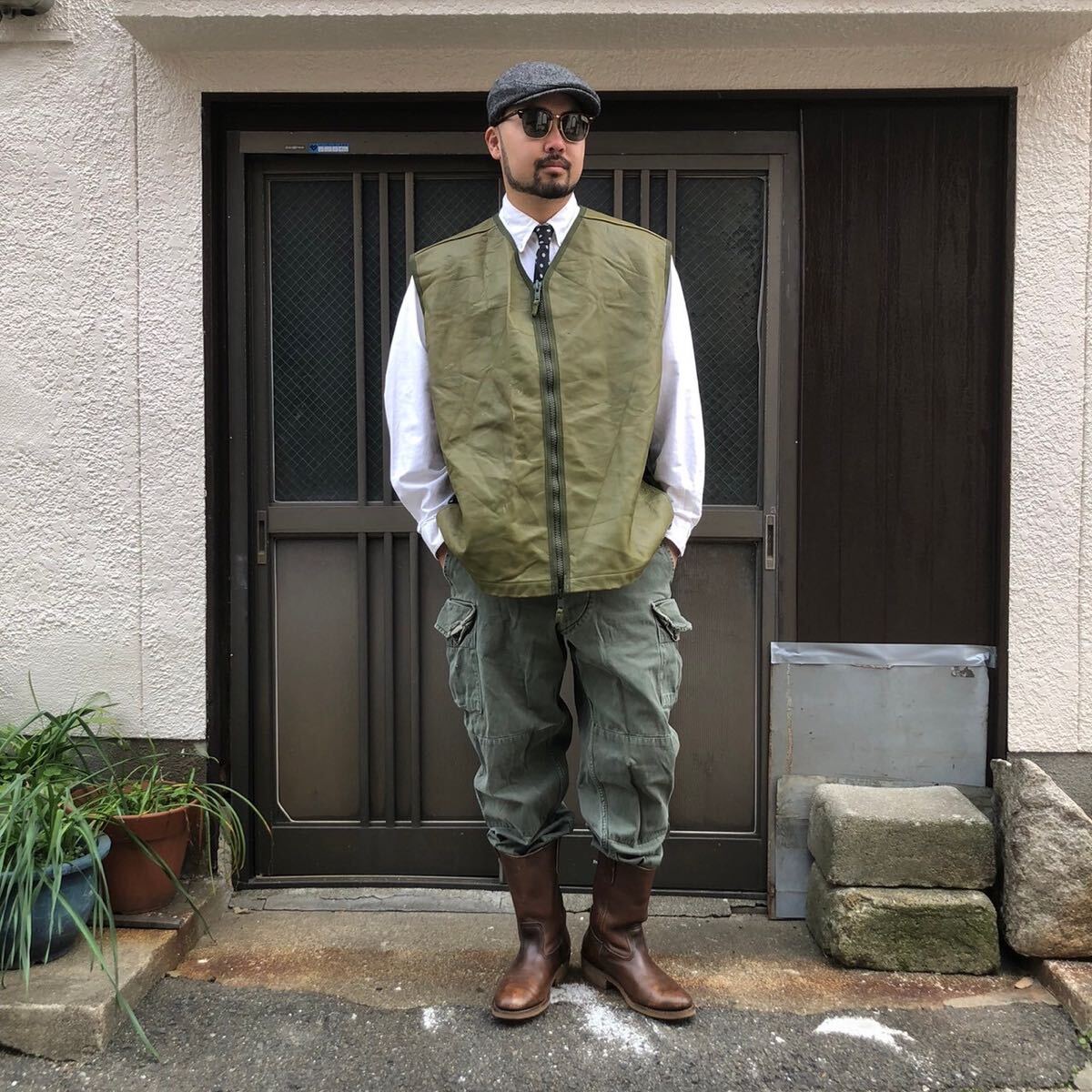 イギリス軍 実物 レザー ジャーキン ベスト JERKIN Protective イギリス軍 実物 レザー ジャーキン ベスト JERKIN Protective