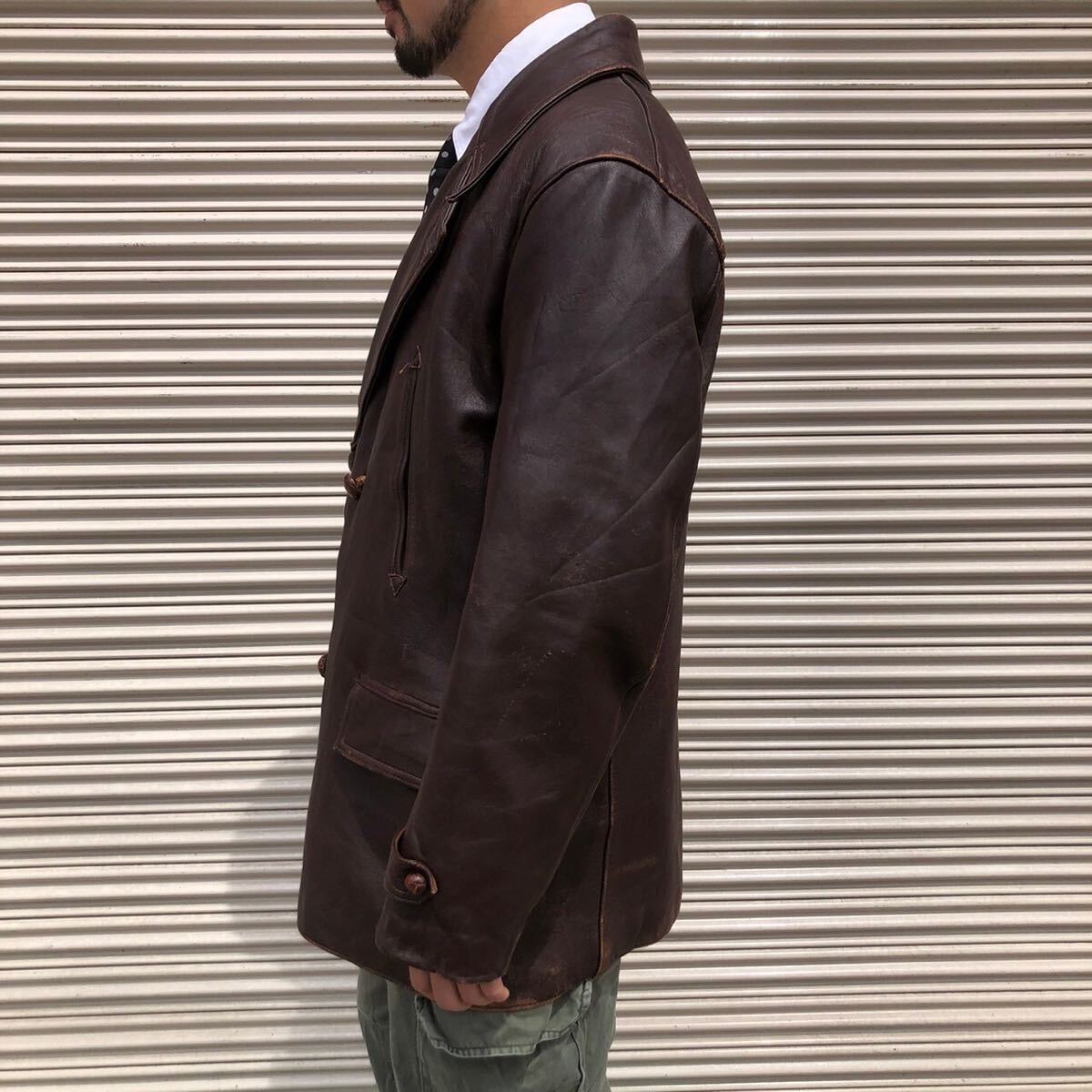 50s FRANCE Vintage フランス パイロット レザー ヴィンテージ 50s FRANCE Vintage フランス パイロット レザー ヴィンテージ