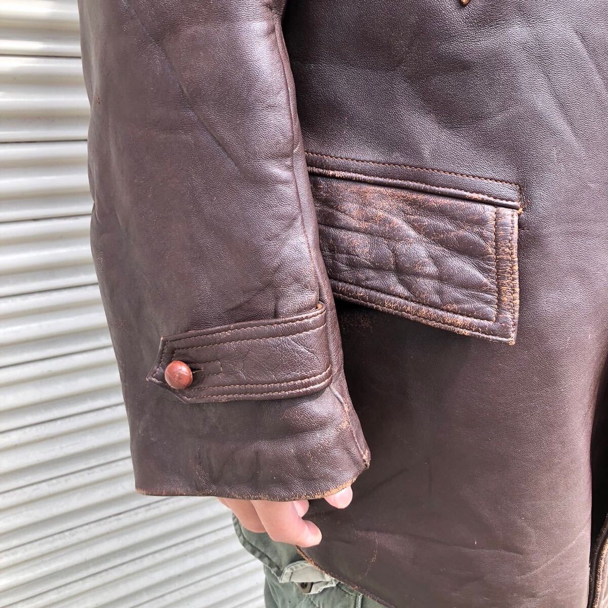50s FRANCE Vintage フランス パイロット レザー ヴィンテージ 50s FRANCE Vintage フランス パイロット レザー ヴィンテージ