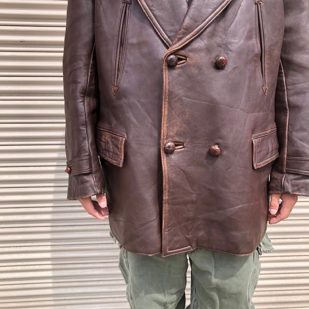 50s FRANCE Vintage フランス パイロット レザー ヴィンテージ 50s FRANCE Vintage フランス パイロット レザー ヴィンテージ