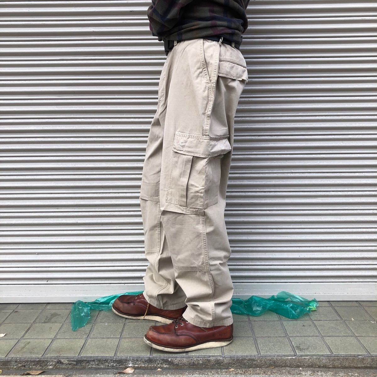 米軍 PROPPER プロパー TROUSERS COMBAT PANTS ミリタリーパンツ L カーゴパンツ USarmy ベージュ プロッパー M-65 M-51 96cm アイボリー_画像5