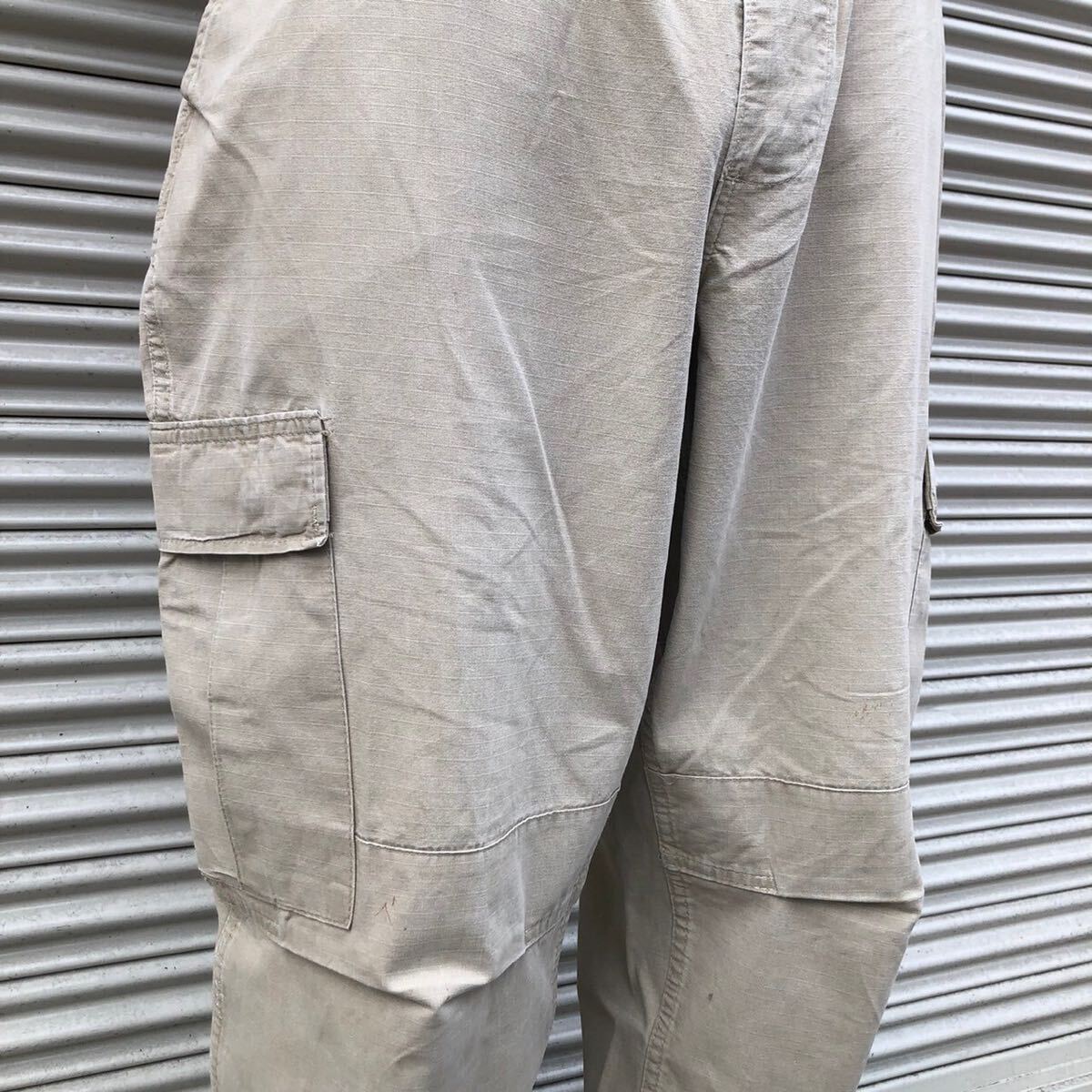 米軍 PROPPER プロパー TROUSERS COMBAT PANTS ミリタリーパンツ L カーゴパンツ USarmy ベージュ プロッパー M-65 M-51 96cm アイボリー_画像3