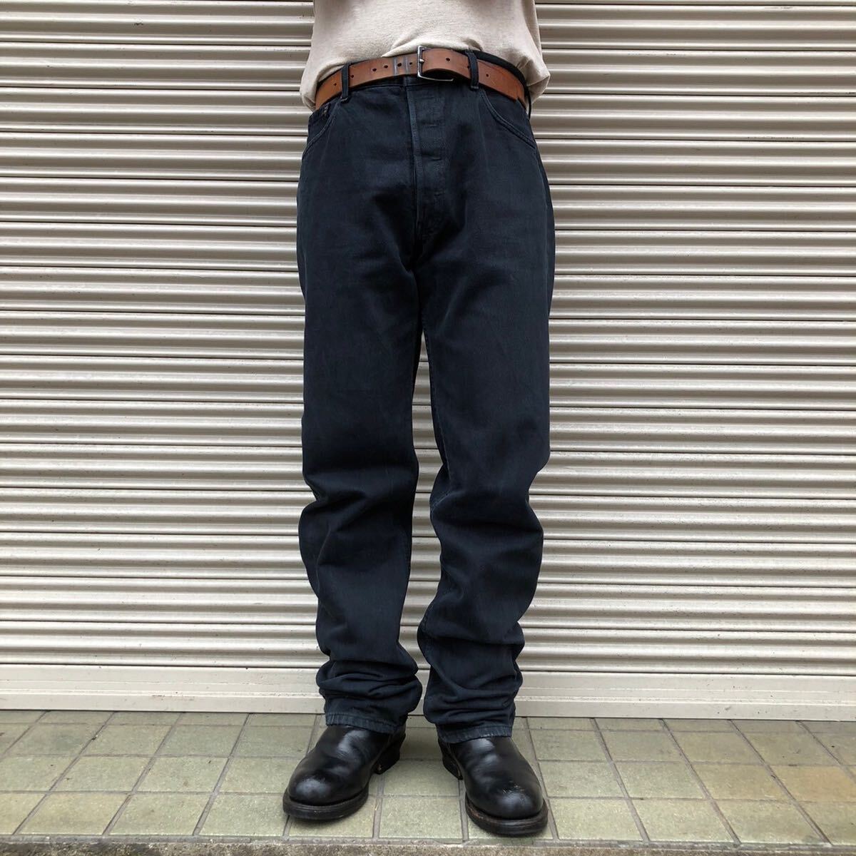 00s Levi's 501 ブラックデニム 501-0165ヴィンテージ ユーロ 後 00s Levi's 501 ブラックデニム 501-0165ヴィンテージ ユーロ 後