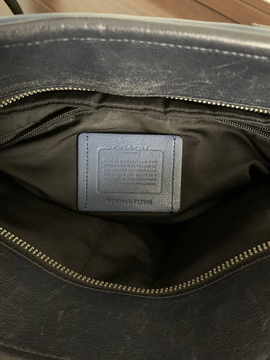 COACH コーチ 2WAY トートバッグ レザー メンズ 2点まとめ　F57568他_画像5