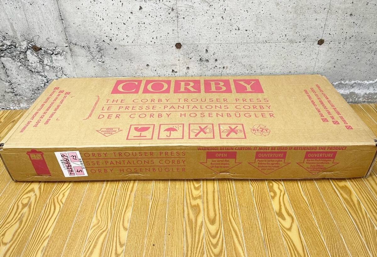 未使用 未開封 コルビー CORBY ズボンプレッサー 3300JA マホガニー 輸入家電 英国製 家電 アイロン プレッサー 英国コルビー社の画像3