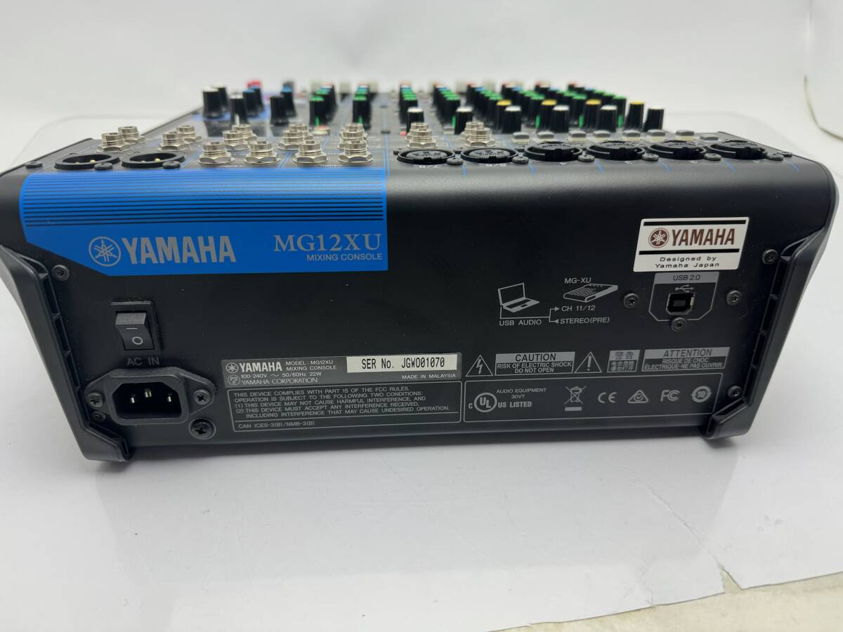 ◆ヤマハ MG12XU ミキシングコンソール PA機器 通電確認済 バッグ付◆R0963の画像6