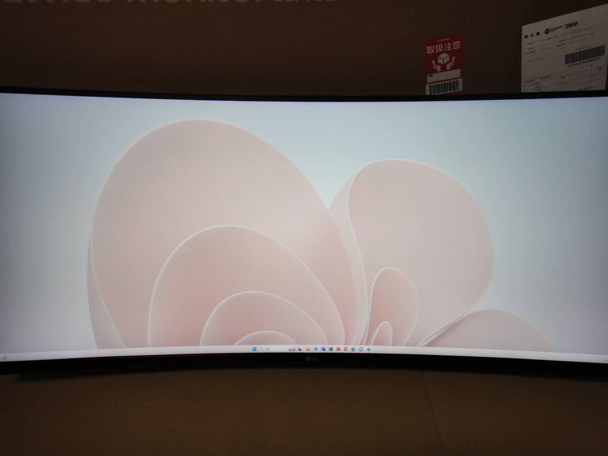 【中古・美品】 モニター LG 34WP65C-B 34型 UWQHD 3440 1440 ウルトラワイド 曲面型 Ultra Wide ゲーミング ディスプレイ 34WP65Cの画像8