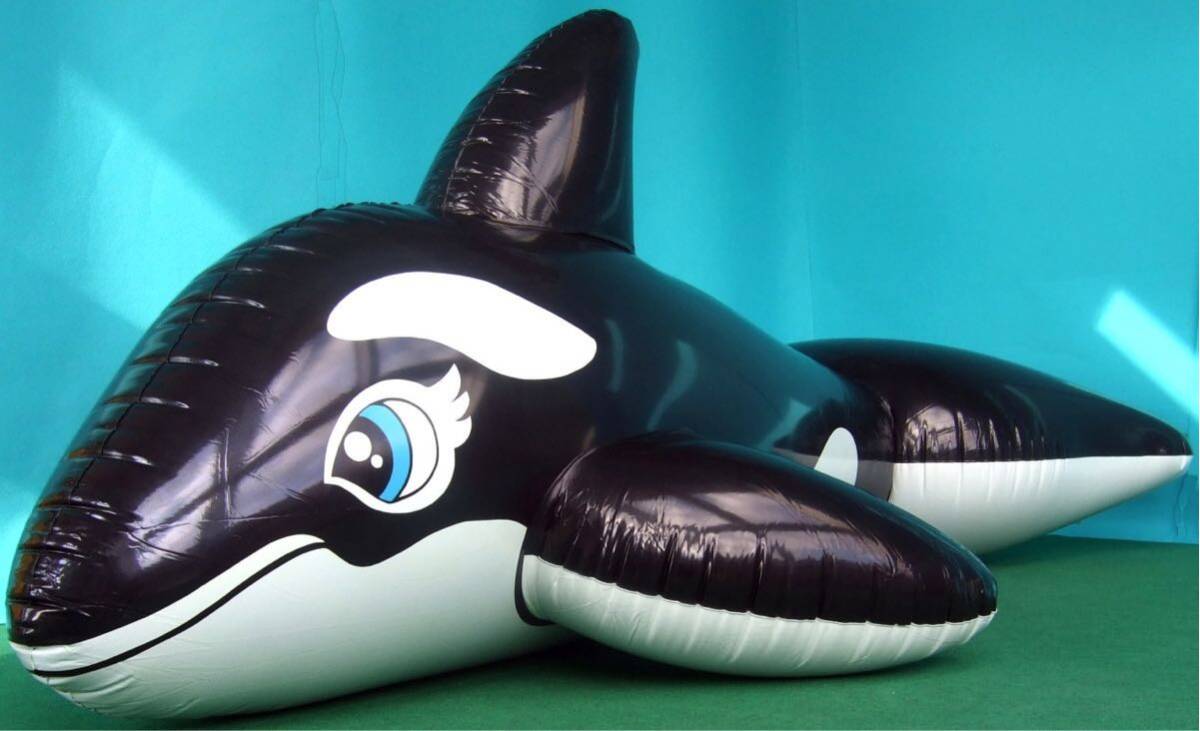 IW (Inflatable World) シャチフロート 3m 黒 SPH付き