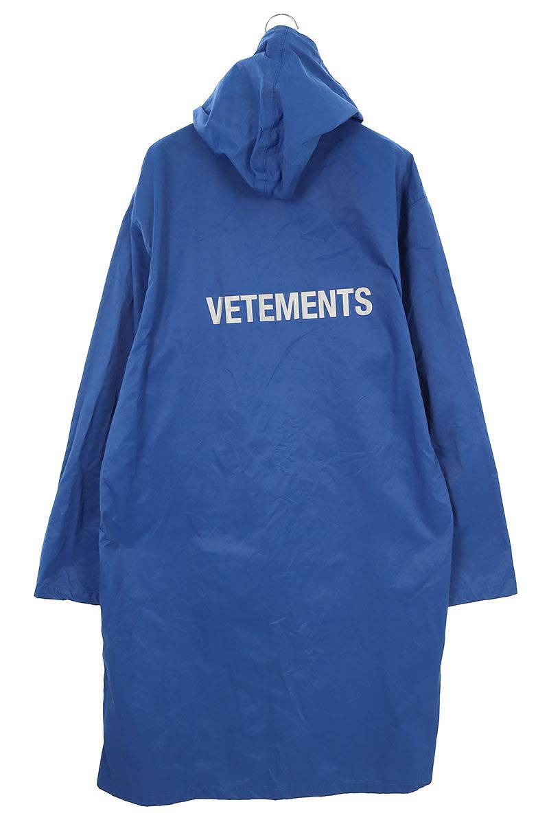 ヴェトモン VETEMENTS 18SS WSS18JA31 バックロゴレインコート 中古 BS99_画像2