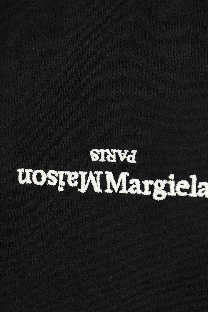 メゾンマルジェラ Maison Margiela 20SS S30GC0701 サイズ:48 ディストーテッドロゴ刺繍Tシャツ 中古 SB01_画像5