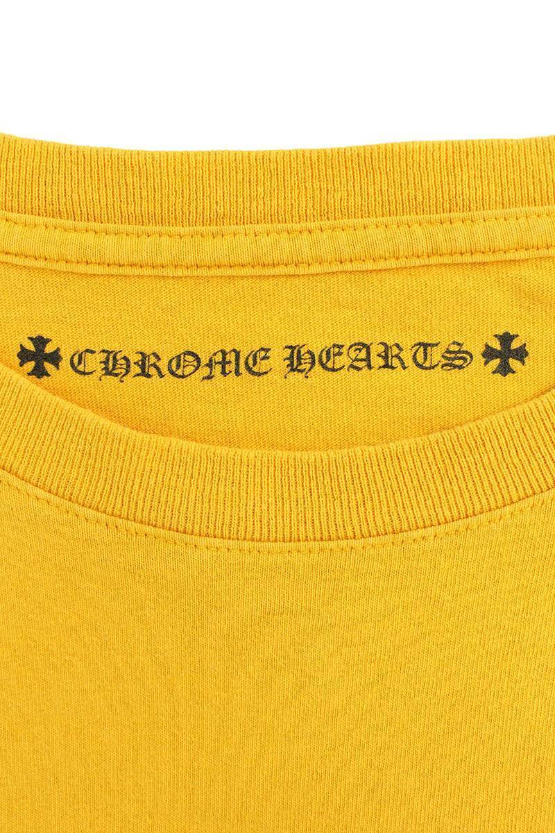 クロムハーツ Chrome Hearts PPO mustard LS サイズ:M MATTY BOYバックプリント長袖カットソー 中古 SJ02_画像3